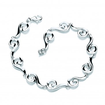 RP Silver Bracelet Swirl 'Kaja Collection'