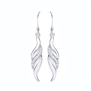 RP Silver Earrings HW CZ Fancy Drops