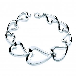 RP Silver Bracelet Open Heart