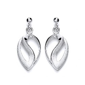 RP Silver Earrings HW Matt/Polish Fancy Drops